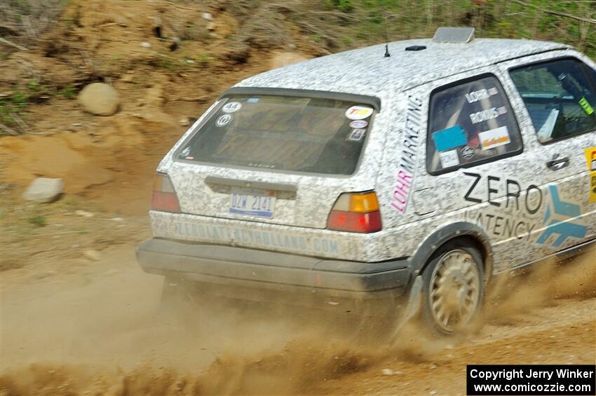 Mark Rokus / Tabitha Lohr VW GTI on SS4, J5 South.