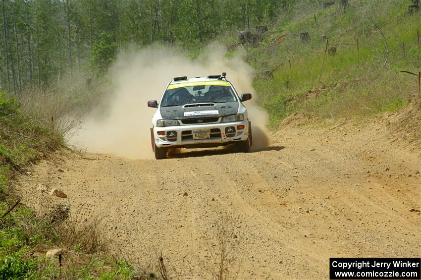 Aidan Hicks / John Hicks Subaru Impreza Wagon on SS4, J5 South.