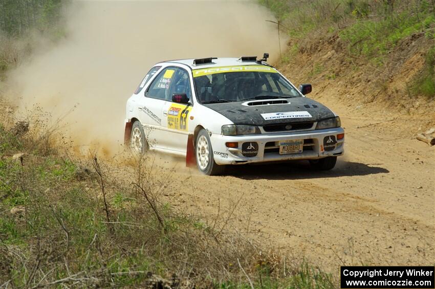 Aidan Hicks / John Hicks Subaru Impreza Wagon on SS4, J5 South.