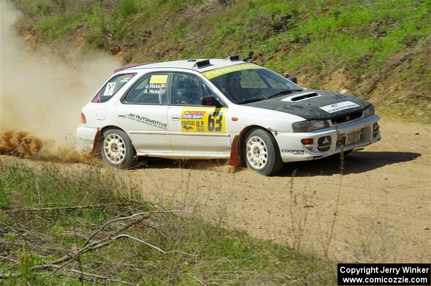 Aidan Hicks / John Hicks Subaru Impreza Wagon on SS4, J5 South.