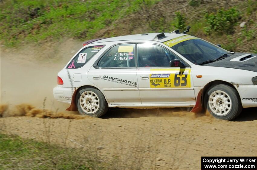 Aidan Hicks / John Hicks Subaru Impreza Wagon on SS4, J5 South.