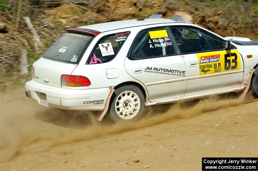 Aidan Hicks / John Hicks Subaru Impreza Wagon on SS4, J5 South.