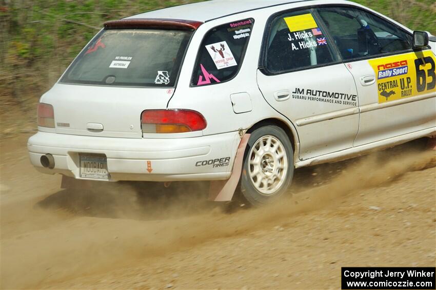 Aidan Hicks / John Hicks Subaru Impreza Wagon on SS4, J5 South.