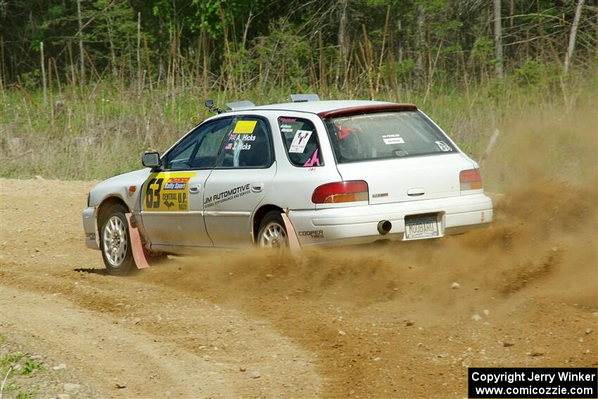 Aidan Hicks / John Hicks Subaru Impreza Wagon on SS4, J5 South.