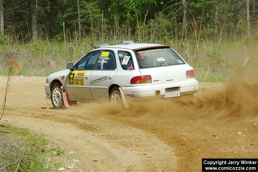 Aidan Hicks / John Hicks Subaru Impreza Wagon on SS4, J5 South.