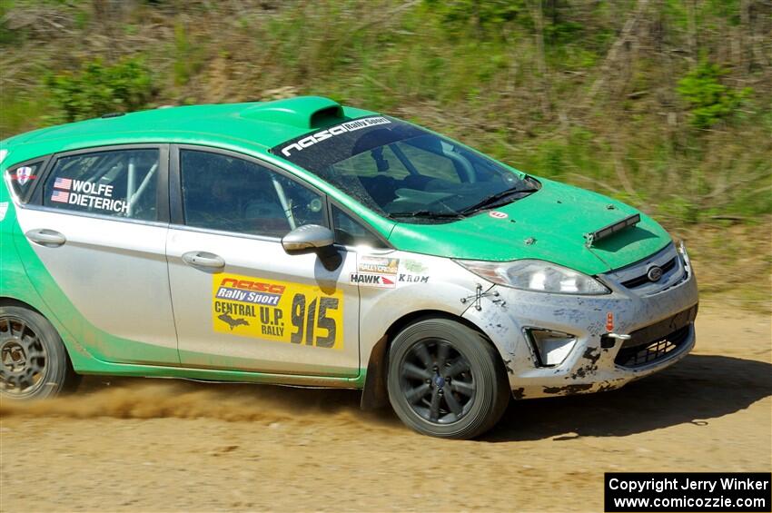 Eric Dieterich / Jake Wolfe Ford Fiesta on SS4, J5 South.