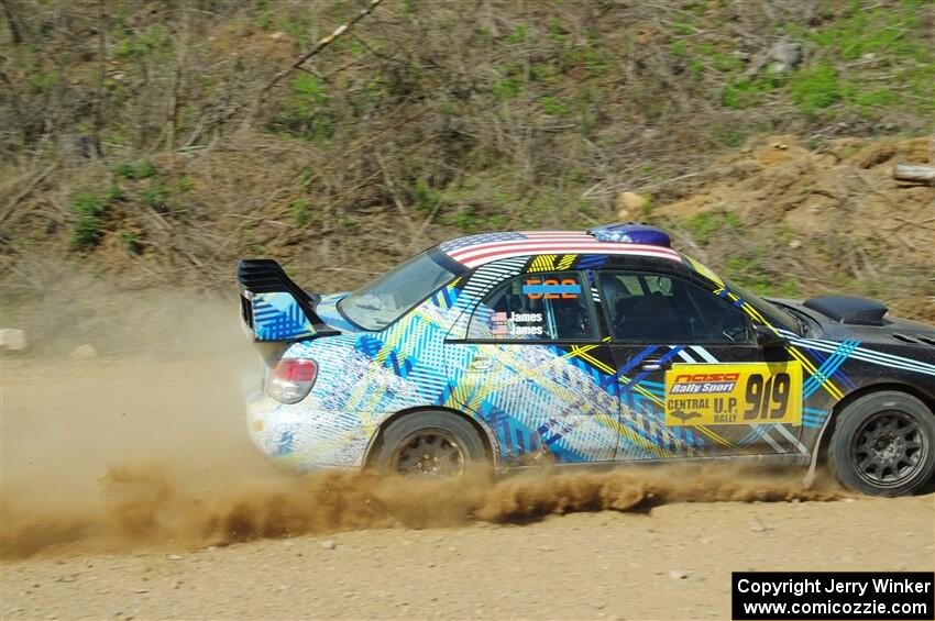 Matt James / Jackie James Subaru Impreza on SS4, J5 South.