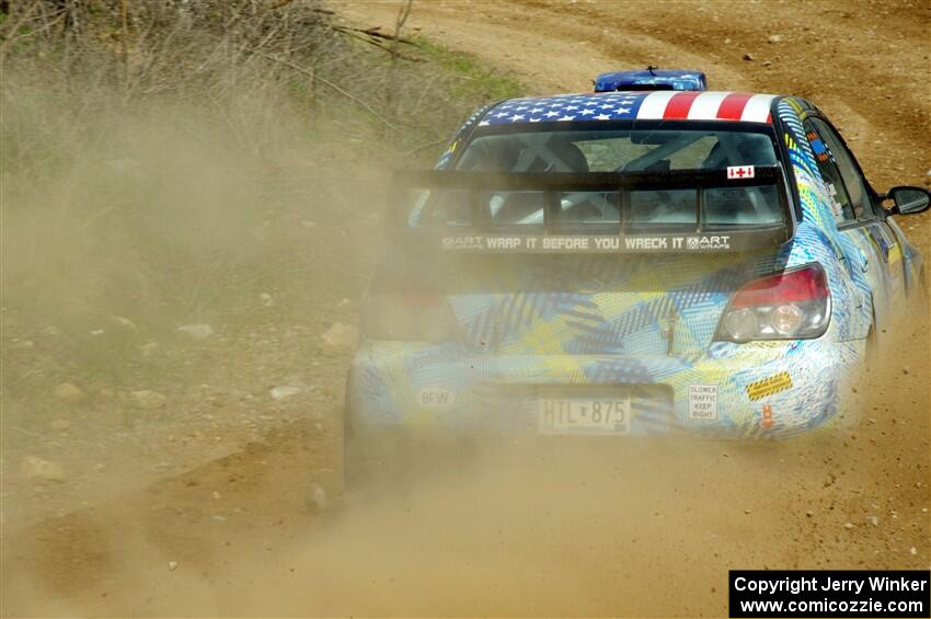 Matt James / Jackie James Subaru Impreza on SS4, J5 South.