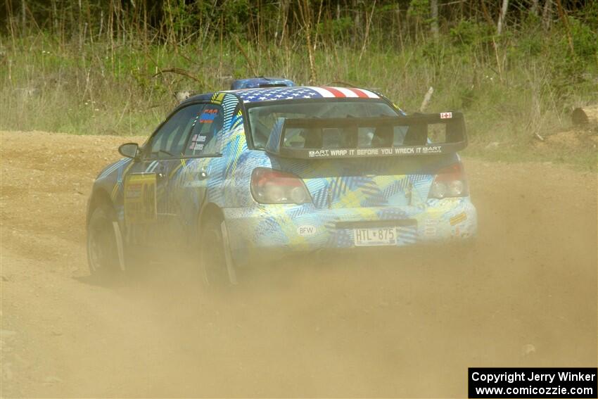 Matt James / Jackie James Subaru Impreza on SS4, J5 South.