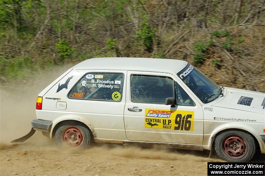 Heath Shively / Bryce Proseus VW Golf on SS4, J5 South.