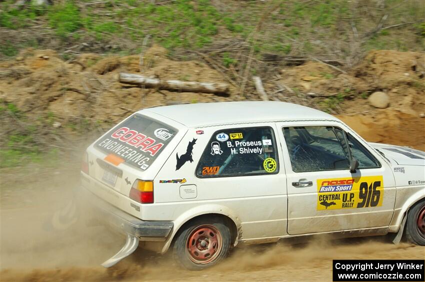 Heath Shively / Bryce Proseus VW Golf on SS4, J5 South.