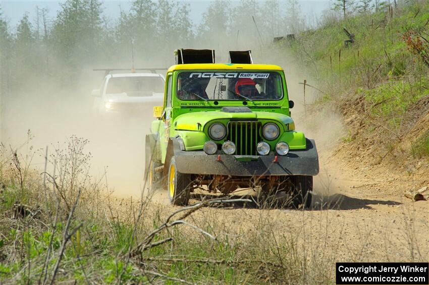 Mike Purzycki / Matt Wernette Jeep Scrambler on SS4, J5 South.