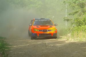 Mike Engle / Morgan Engle Subaru WRX on SS6, Hill Rd.