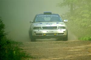 Tim Michel / Michelle Michel Audi A4 Quattro on SS6, Hill Rd.