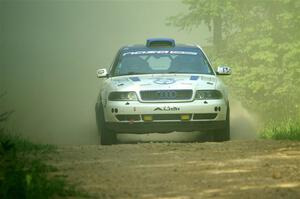 Tim Michel / Michelle Michel Audi A4 Quattro on SS6, Hill Rd.