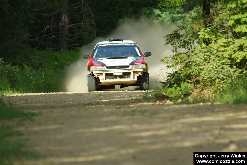 Chris Barribeau / Alex Ferencz Subaru Impreza RS on SS6, Hill Rd.