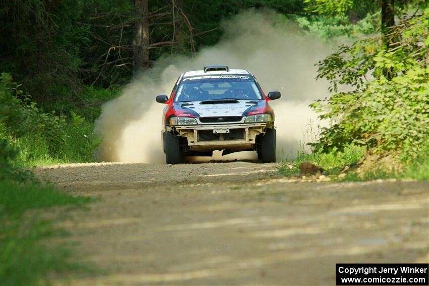 Chris Barribeau / Alex Ferencz Subaru Impreza RS on SS6, Hill Rd.