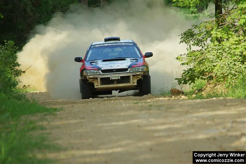 Chris Barribeau / Alex Ferencz Subaru Impreza RS on SS6, Hill Rd.