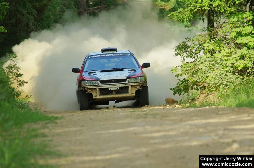 Chris Barribeau / Alex Ferencz Subaru Impreza RS on SS6, Hill Rd.