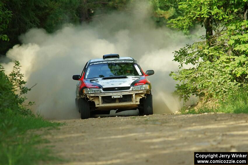 Chris Barribeau / Alex Ferencz Subaru Impreza RS on SS6, Hill Rd.