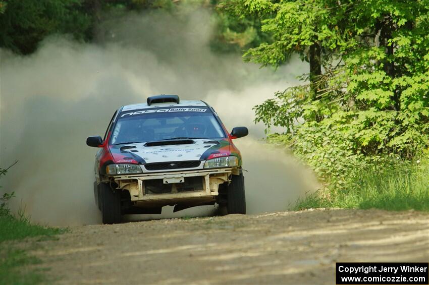 Chris Barribeau / Alex Ferencz Subaru Impreza RS on SS6, Hill Rd.