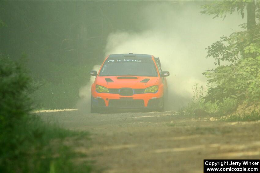 Mike Engle / Morgan Engle Subaru WRX on SS6, Hill Rd.