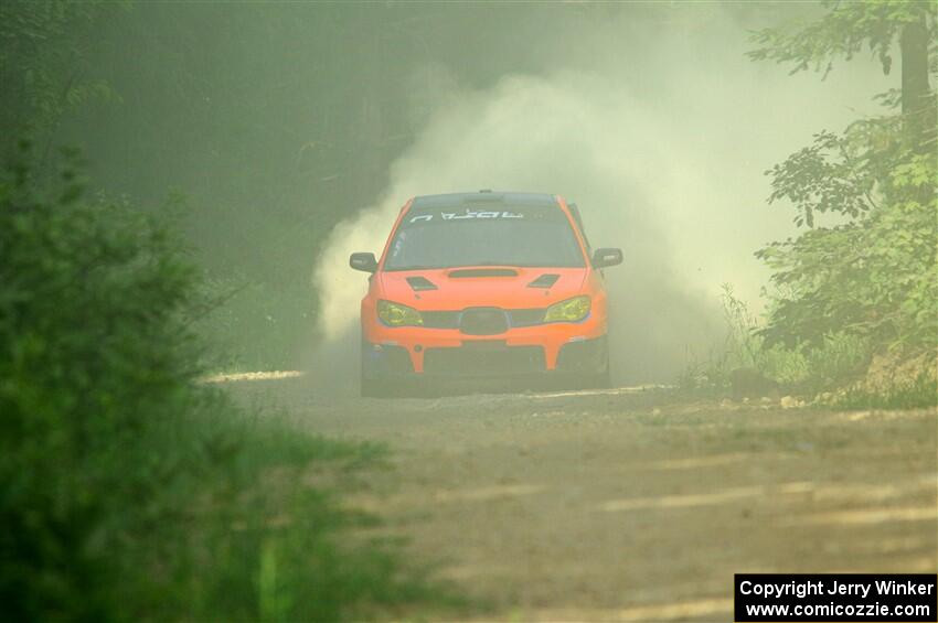 Mike Engle / Morgan Engle Subaru WRX on SS6, Hill Rd.