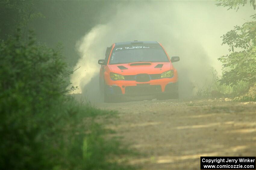 Mike Engle / Morgan Engle Subaru WRX on SS6, Hill Rd.