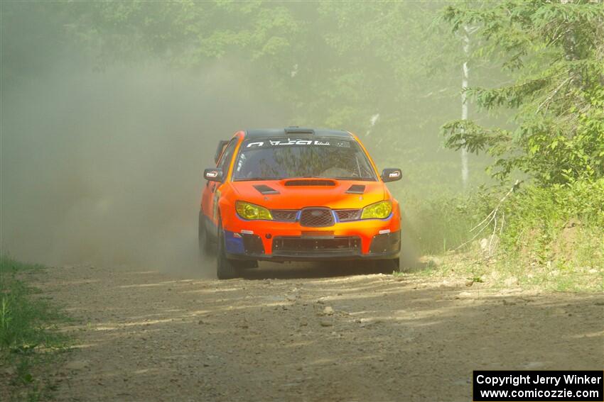 Mike Engle / Morgan Engle Subaru WRX on SS6, Hill Rd.