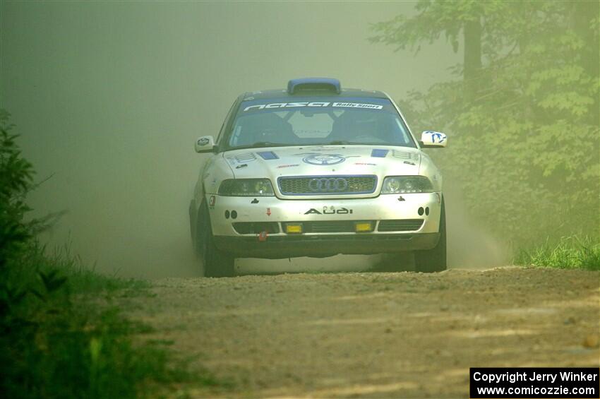 Tim Michel / Michelle Michel Audi A4 Quattro on SS6, Hill Rd.