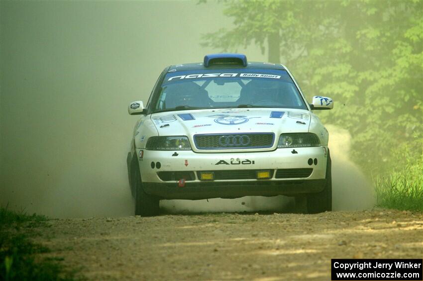 Tim Michel / Michelle Michel Audi A4 Quattro on SS6, Hill Rd.