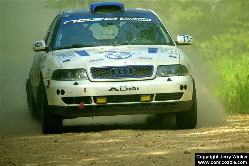 Tim Michel / Michelle Michel Audi A4 Quattro on SS6, Hill Rd.