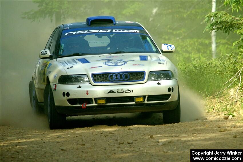 Tim Michel / Michelle Michel Audi A4 Quattro on SS6, Hill Rd.