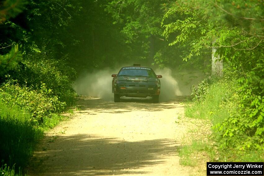 Al Dantes, Jr. / Keegan Helwig Mazda RX-7 LS on SS6, Hill Rd.