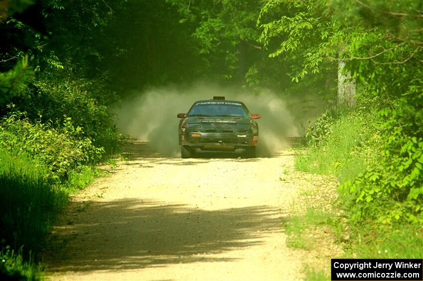 Al Dantes, Jr. / Keegan Helwig Mazda RX-7 LS on SS6, Hill Rd.