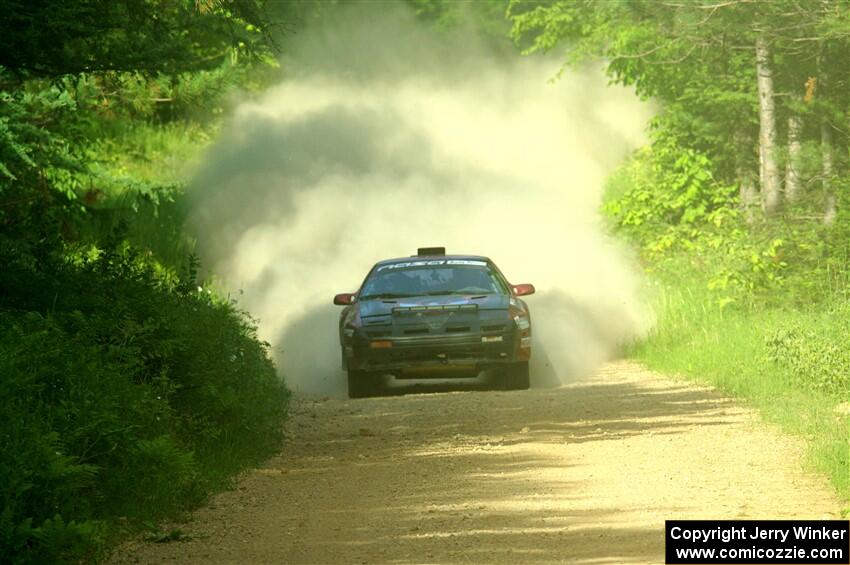 Al Dantes, Jr. / Keegan Helwig Mazda RX-7 LS on SS6, Hill Rd.