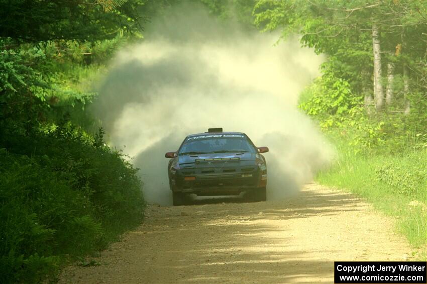 Al Dantes, Jr. / Keegan Helwig Mazda RX-7 LS on SS6, Hill Rd.