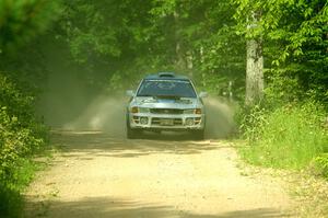 Tyler Matalas / Dustin Sharkozy Subaru Impreza LX on SS6, Hill Rd.