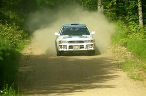 Tyler Matalas / Dustin Sharkozy Subaru Impreza LX on SS6, Hill Rd.