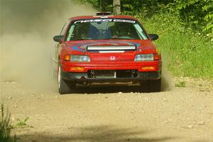 Sean Burke / Max Burke Honda CRX on SS6, Hill Rd.