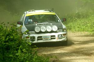 Aidan Hicks / John Hicks Subaru Impreza Wagon on SS6, Hill Rd.