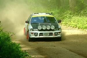 Aidan Hicks / John Hicks Subaru Impreza Wagon on SS6, Hill Rd.