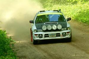 Aidan Hicks / John Hicks Subaru Impreza Wagon on SS6, Hill Rd.