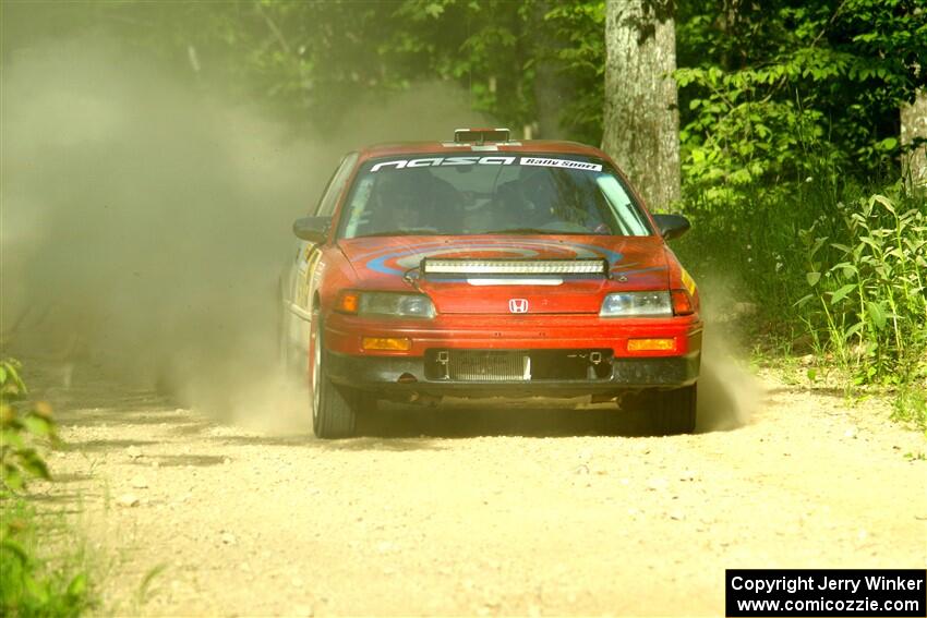 Sean Burke / Max Burke Honda CRX on SS6, Hill Rd.