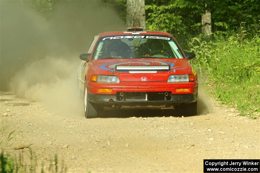 Sean Burke / Max Burke Honda CRX on SS6, Hill Rd.