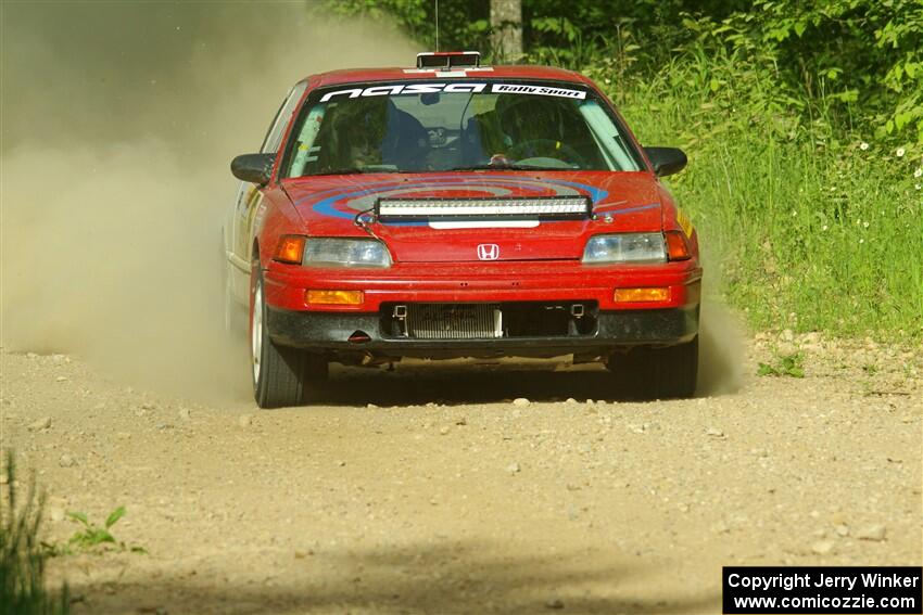 Sean Burke / Max Burke Honda CRX on SS6, Hill Rd.