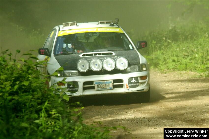 Aidan Hicks / John Hicks Subaru Impreza Wagon on SS6, Hill Rd.