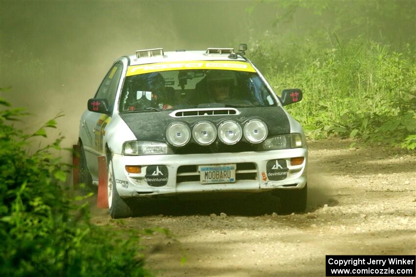 Aidan Hicks / John Hicks Subaru Impreza Wagon on SS6, Hill Rd.