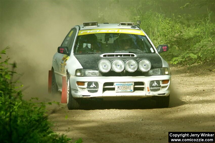 Aidan Hicks / John Hicks Subaru Impreza Wagon on SS6, Hill Rd.