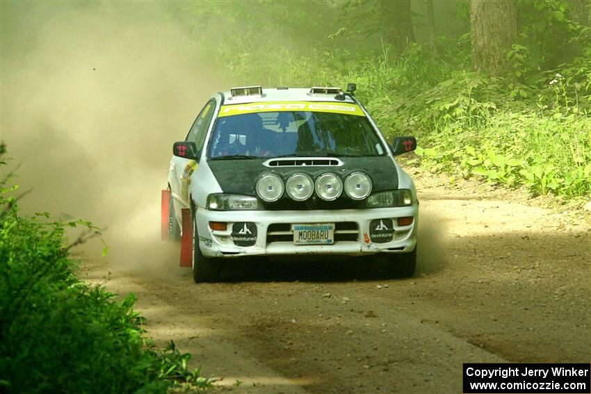 Aidan Hicks / John Hicks Subaru Impreza Wagon on SS6, Hill Rd.